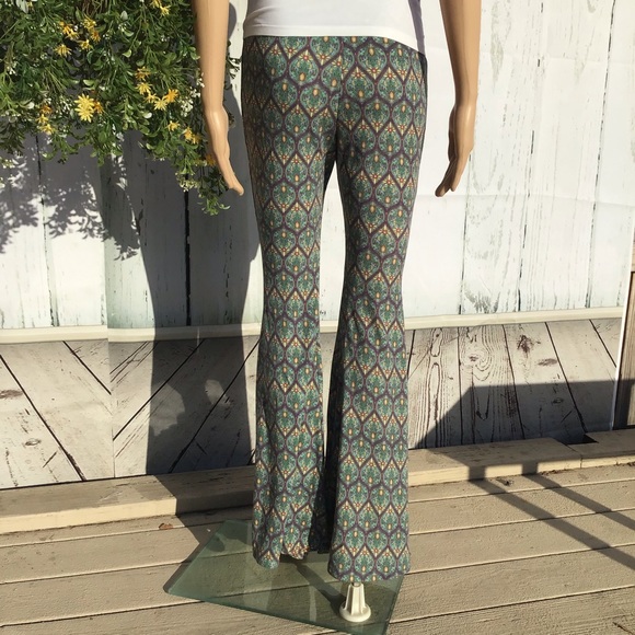 BOHO RETRO BELL BOTTOM LEG PANTS - Picture 9 of 10